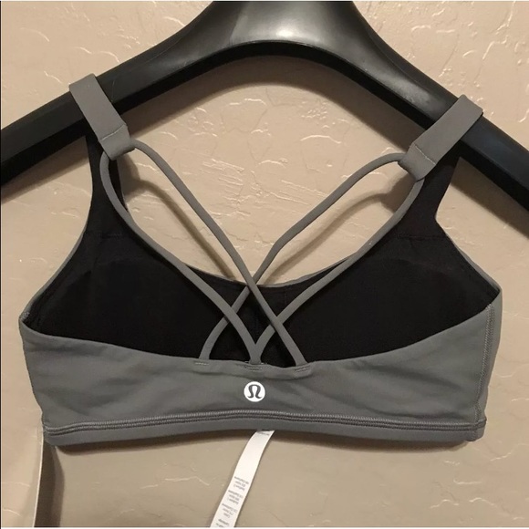 NWT LEAD GREY LULULEMON FREE TO BE BRA - - Size 8 - Picture 2 of 4